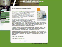 Tablet Screenshot of keithrelaxationmassageflorida.com